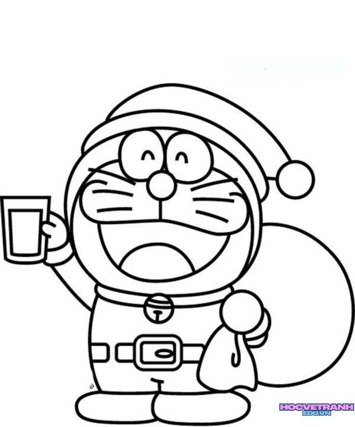 hình tranh tô màu doremon đẹp nhất