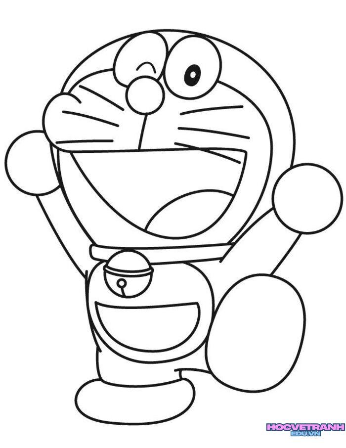 hình tranh tô màu doremon siêu đẹp