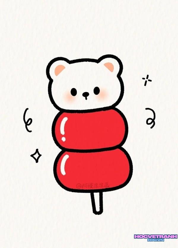 mẫu vẽ tranh cute dễ thương