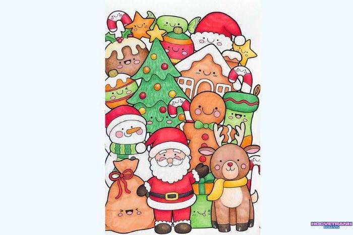 noel tranh vẽ