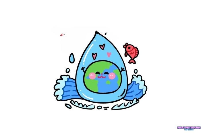 tranh giọt nước sáng tạo