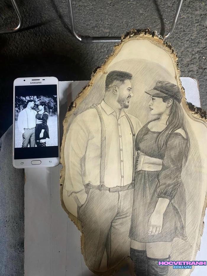 tranh người chi tiết