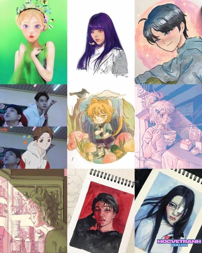 tranh người đậm chất nghệ thuật