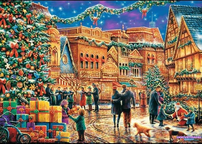 tranh noel hiện đại