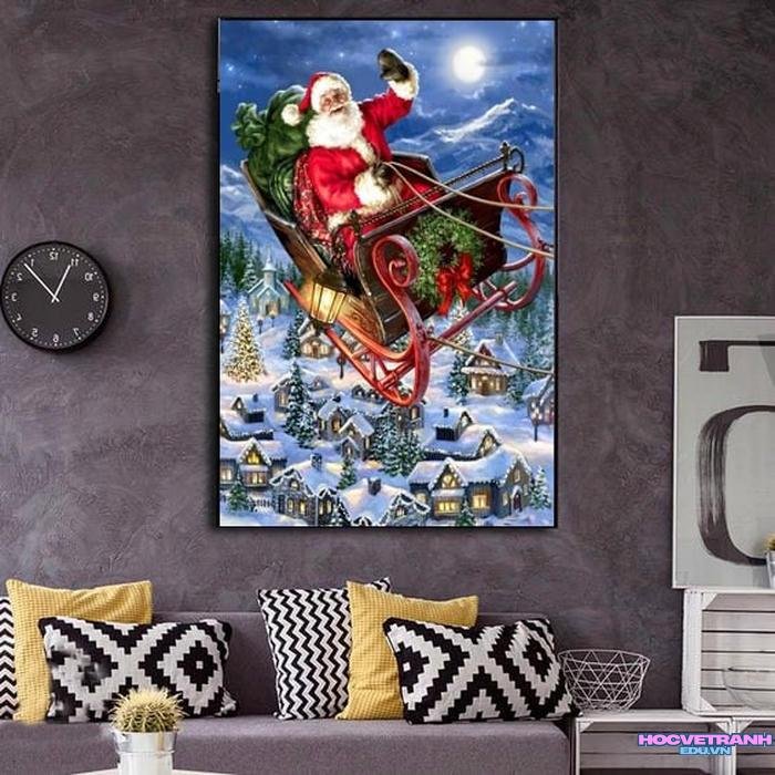 tranh noel lấp lánh