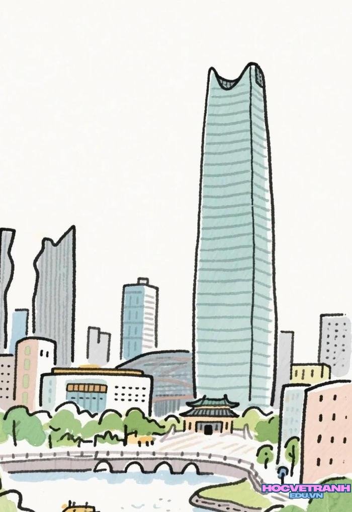 tranh phố cổ bình yên