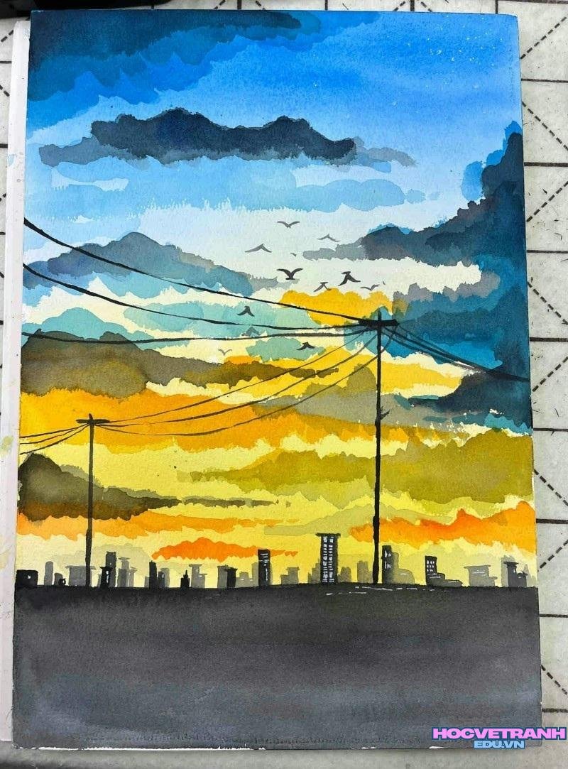 tranh phong cảnh màu nước