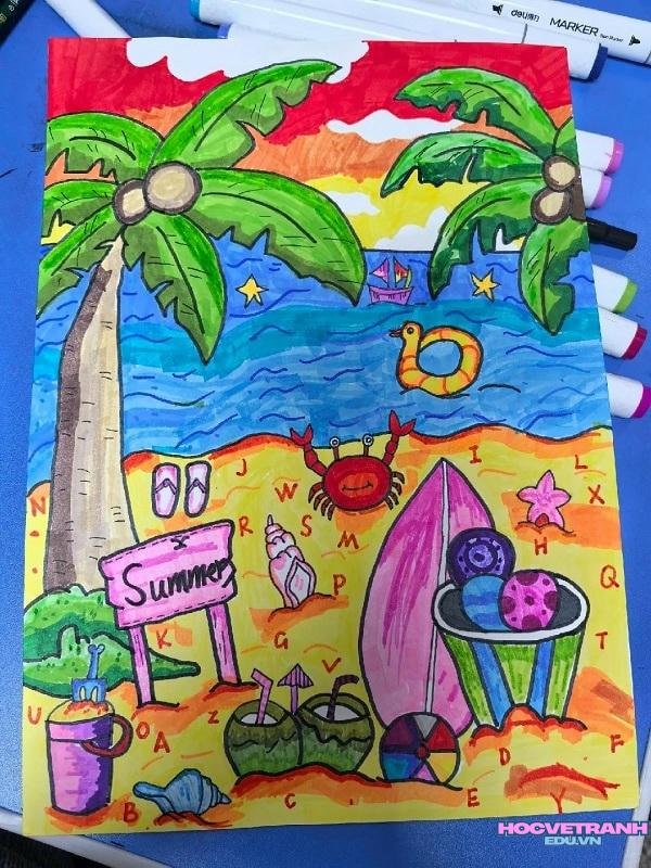 tranh phong cảnh mùa hè