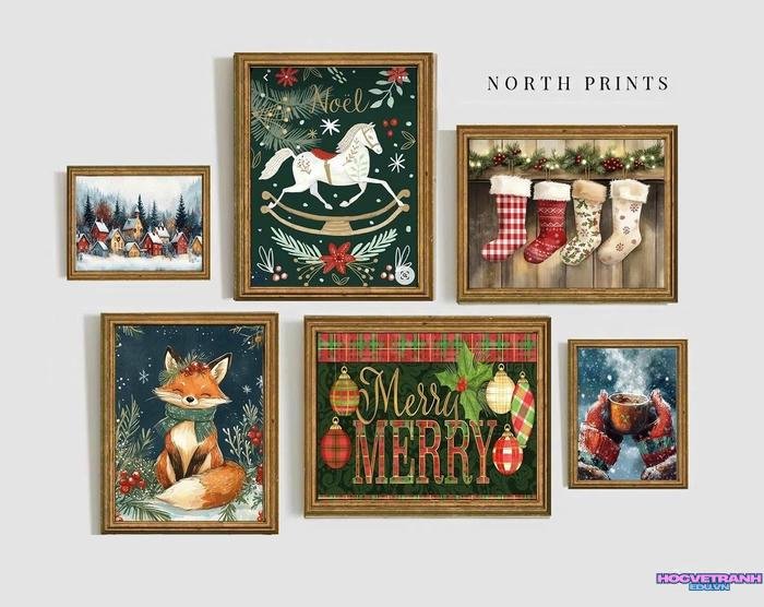 tranh phong cảnh noel