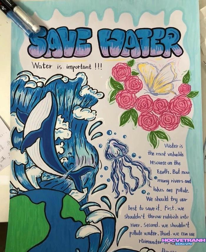 tranh quý trọng nguồn nước