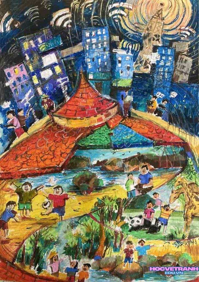 tranh sáng tạo ngầu