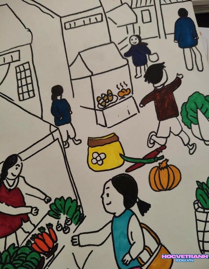 tranh sinh hoạt đời thường