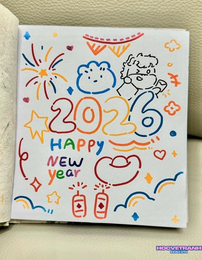 tranh tết phong cách anime