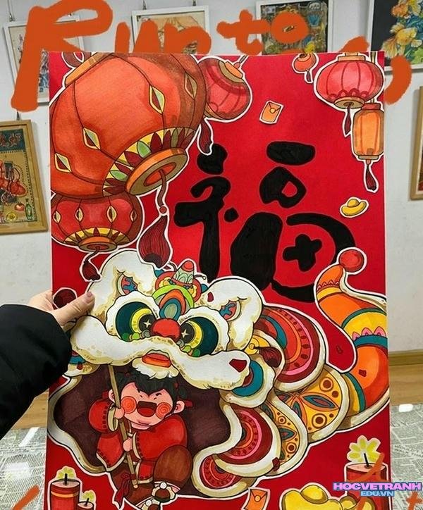 tranh tết và mùa xuân