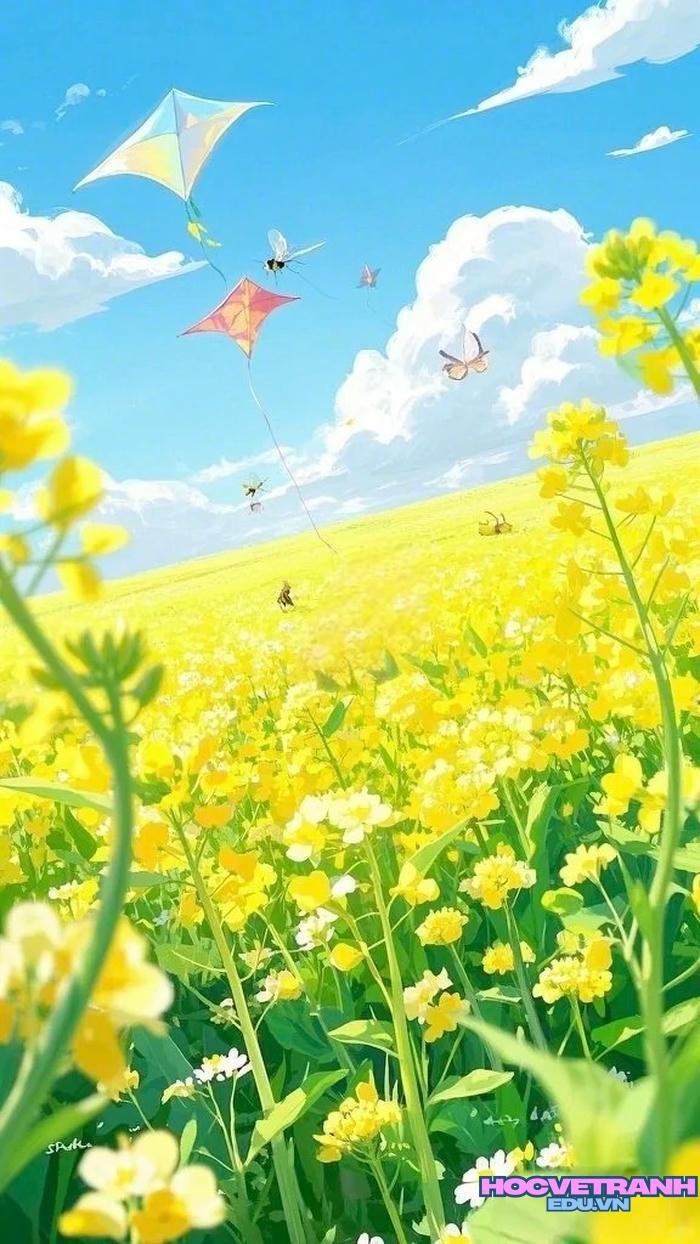 tranh thả diều lớp 6