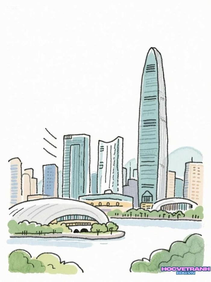 tranh thành phố châu âu