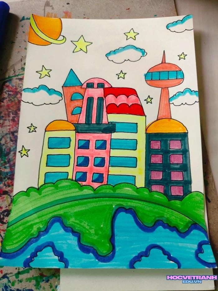 tranh thành phố mơ ước