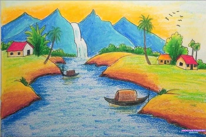 tranh thiên nhiên mùa hạ