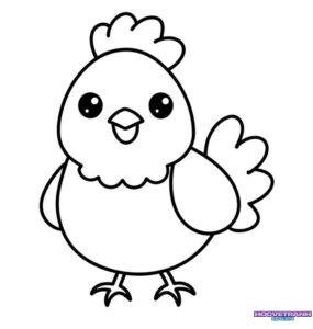Tuyển tập hình vẽ con gà cho bé tô màu 2026