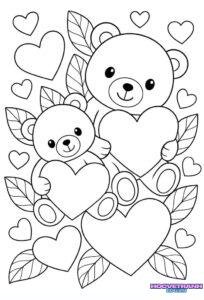 100+ Tranh tô màu con gấu dễ thương, ngộ nghĩnh nhất