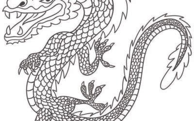 tranh tô màu con rồng siêu đẹp