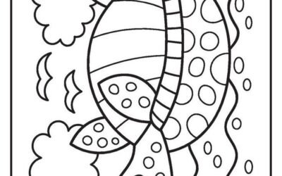 tranh tô màu con rùa