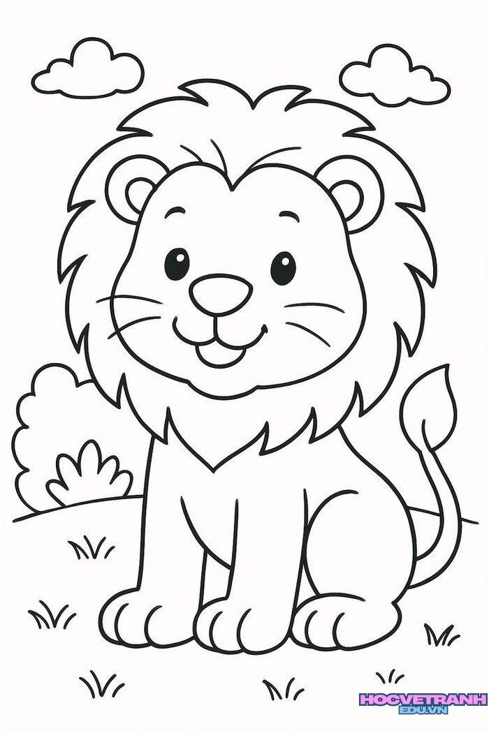 tranh tô màu con vật cực đẹp