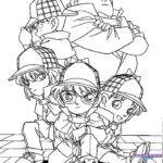 Bộ sưu tập tranh tô màu Conan sắc nét, đa dạng phong cách