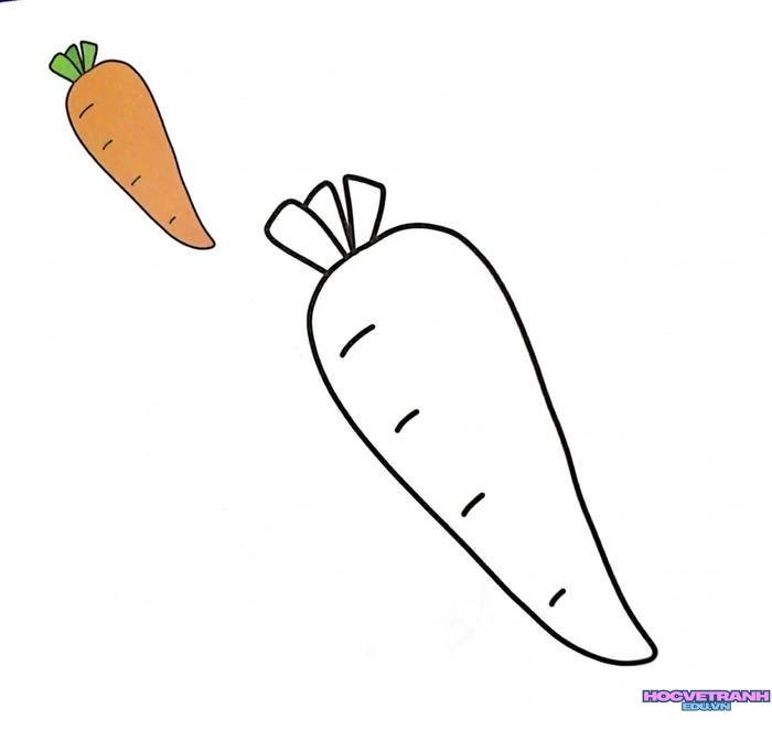 tranh tô màu rau củ quả 11