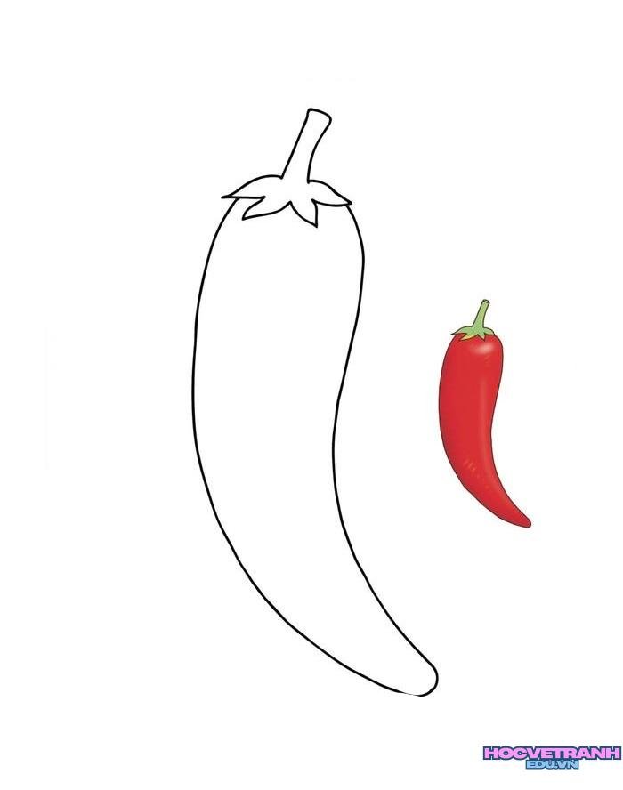 tranh tô màu rau củ quả 20