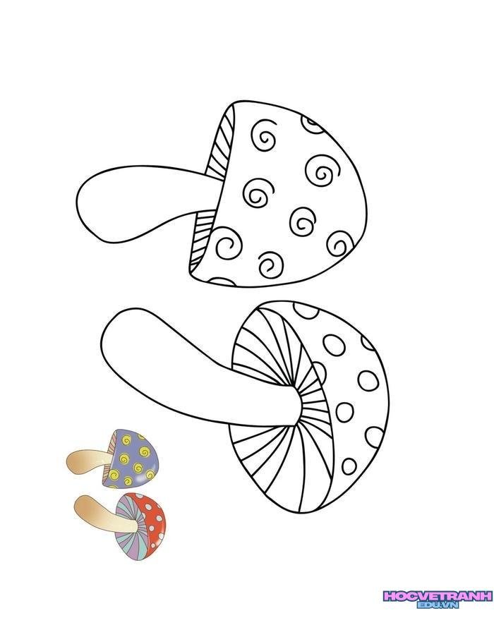 tranh tô màu rau củ quả 32