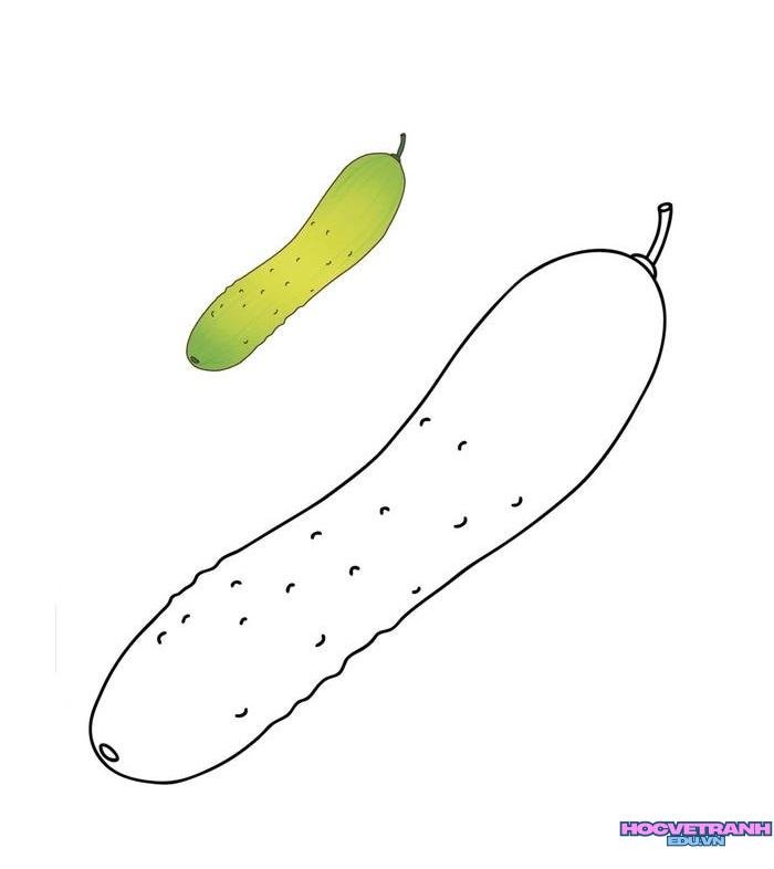 tranh tô màu rau củ quả 35