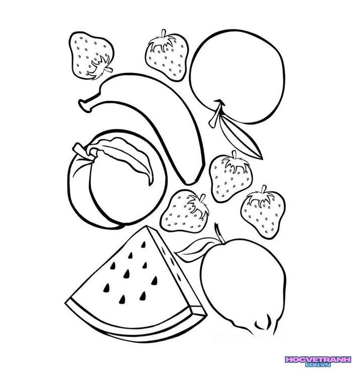 tranh tô màu rau củ quả 39
