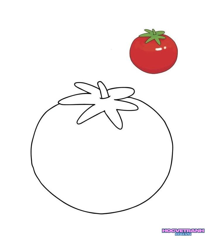 tranh tô màu rau củ quả 6