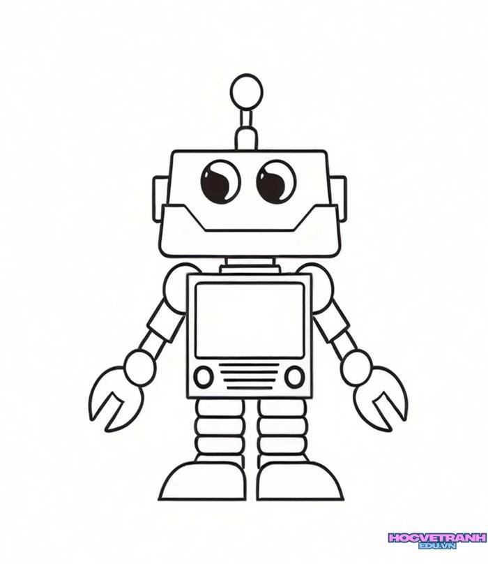tranh tô màu robot 24