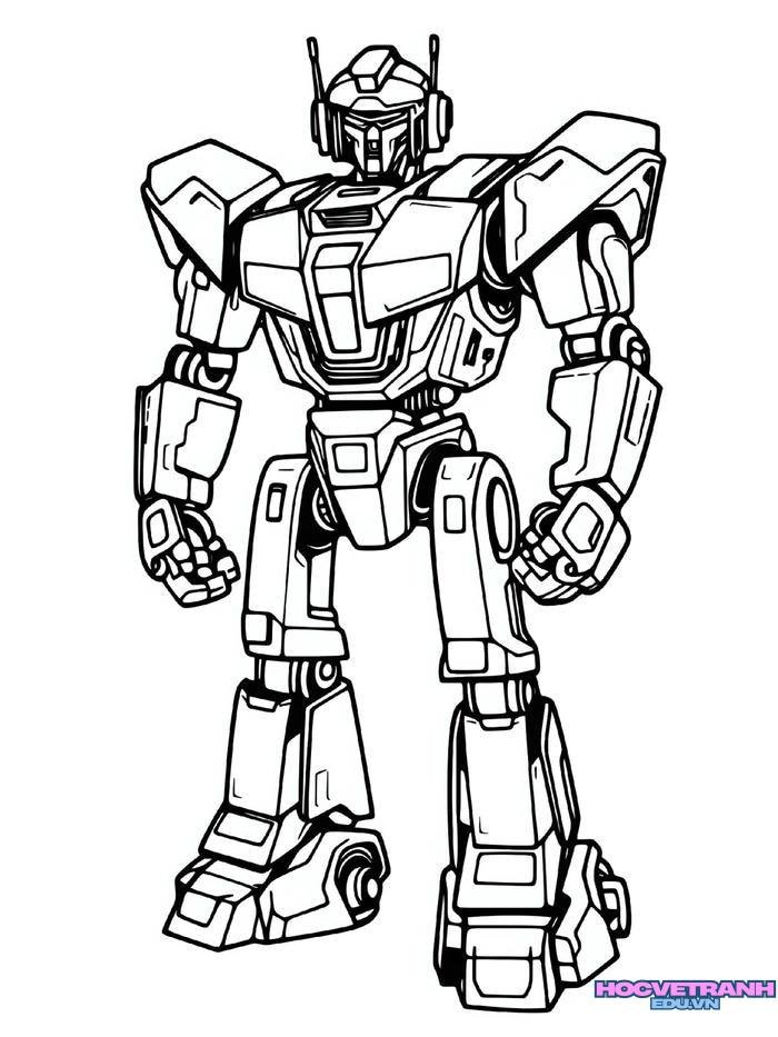 tranh tô màu robot 27