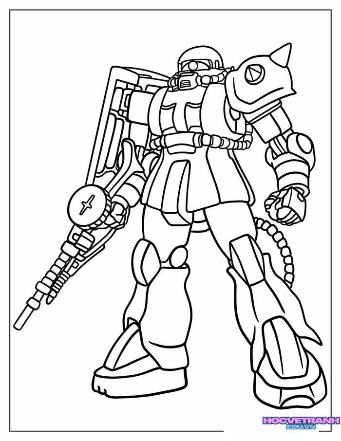 tranh tô màu robot 42