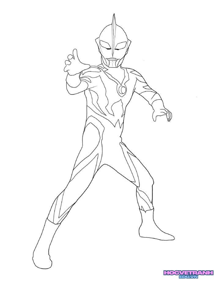 tranh tô màu siêu nhân 1