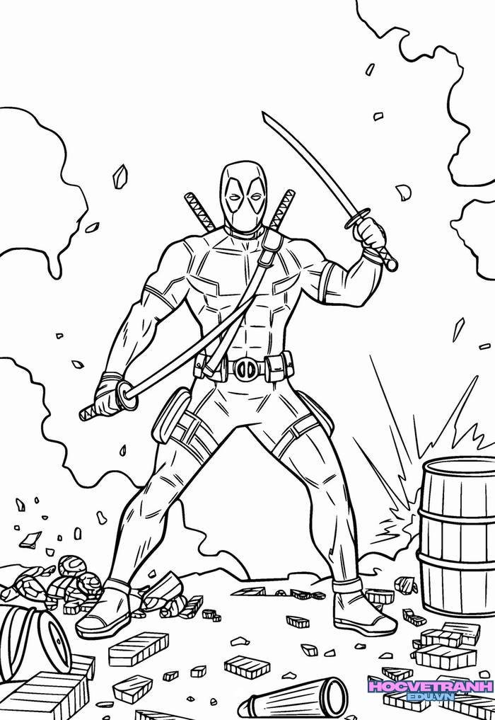 tranh tô màu siêu nhân 13