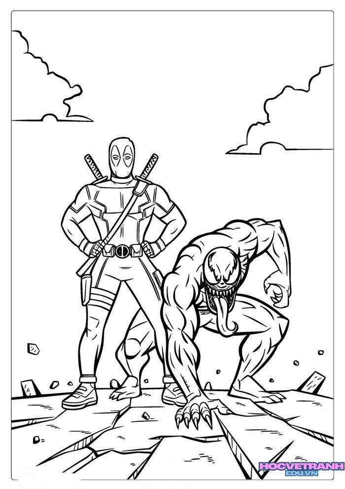 tranh tô màu siêu nhân 16