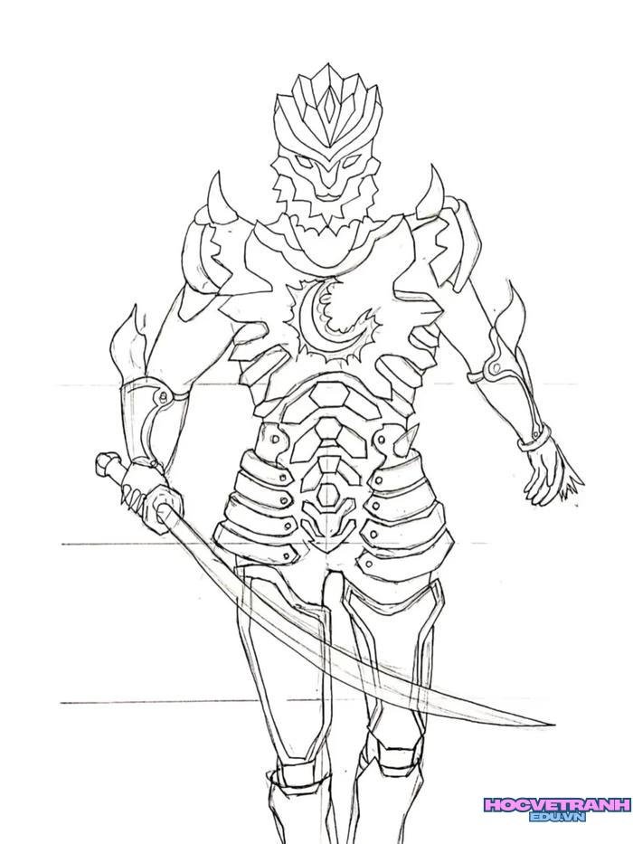 tranh tô màu siêu nhân 17