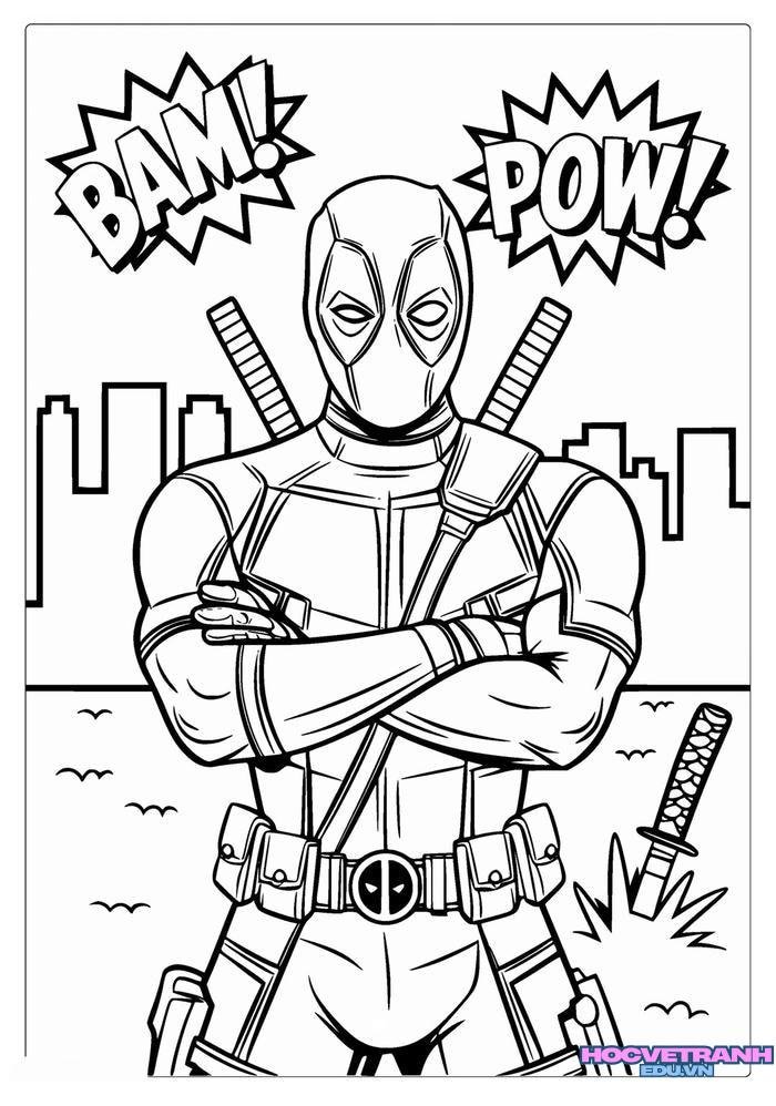 tranh tô màu siêu nhân 19