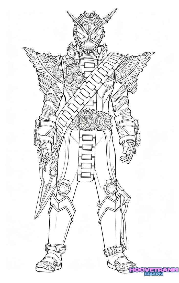 tranh tô màu siêu nhân 2