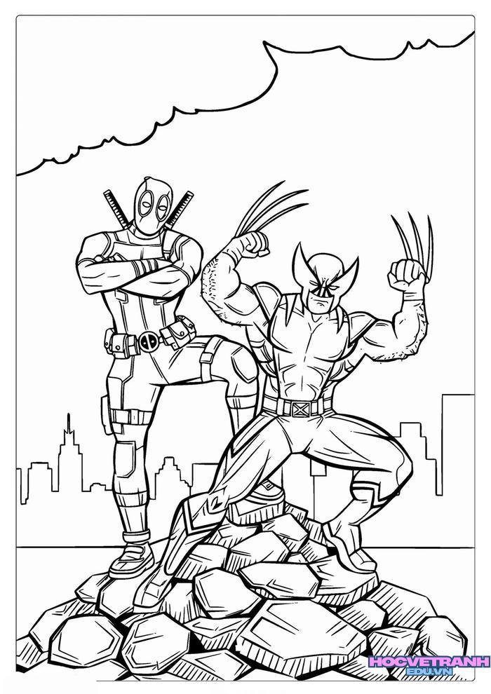 tranh tô màu siêu nhân 20