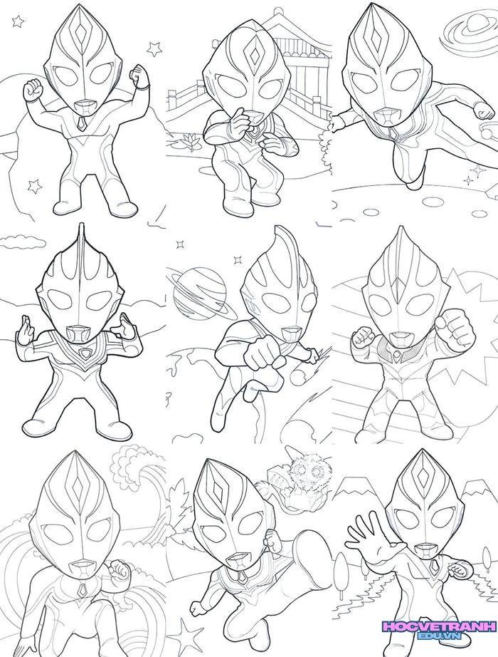 tranh tô màu siêu nhân 32