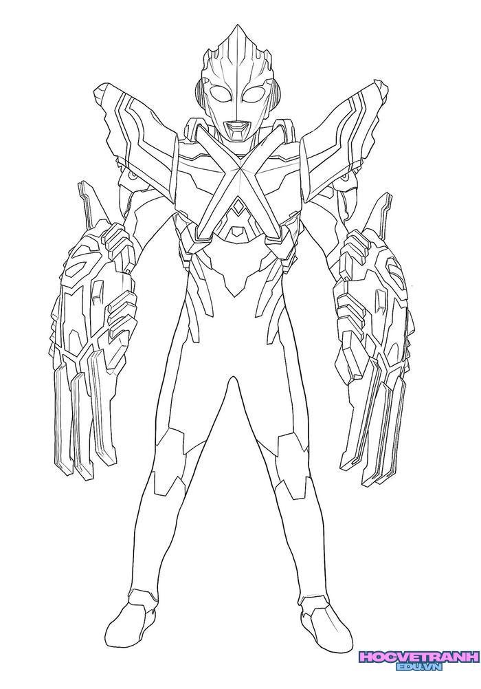 tranh tô màu siêu nhân 4