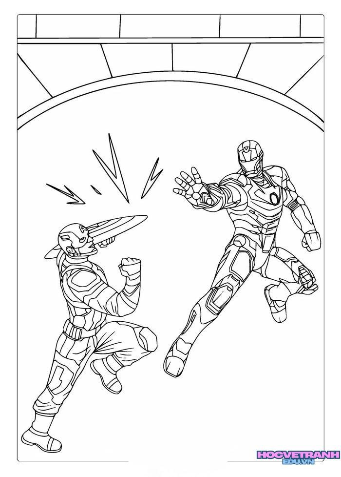 tranh tô màu siêu nhân 41