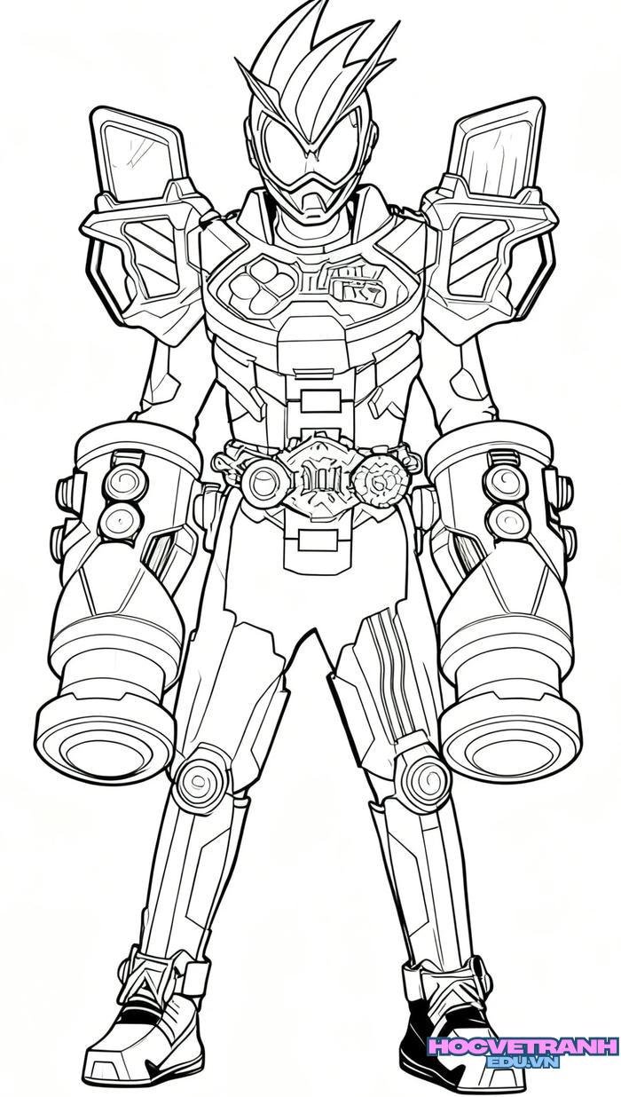 tranh tô màu siêu nhân 47