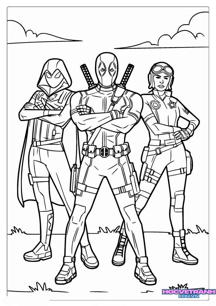 tranh tô màu siêu nhân 9