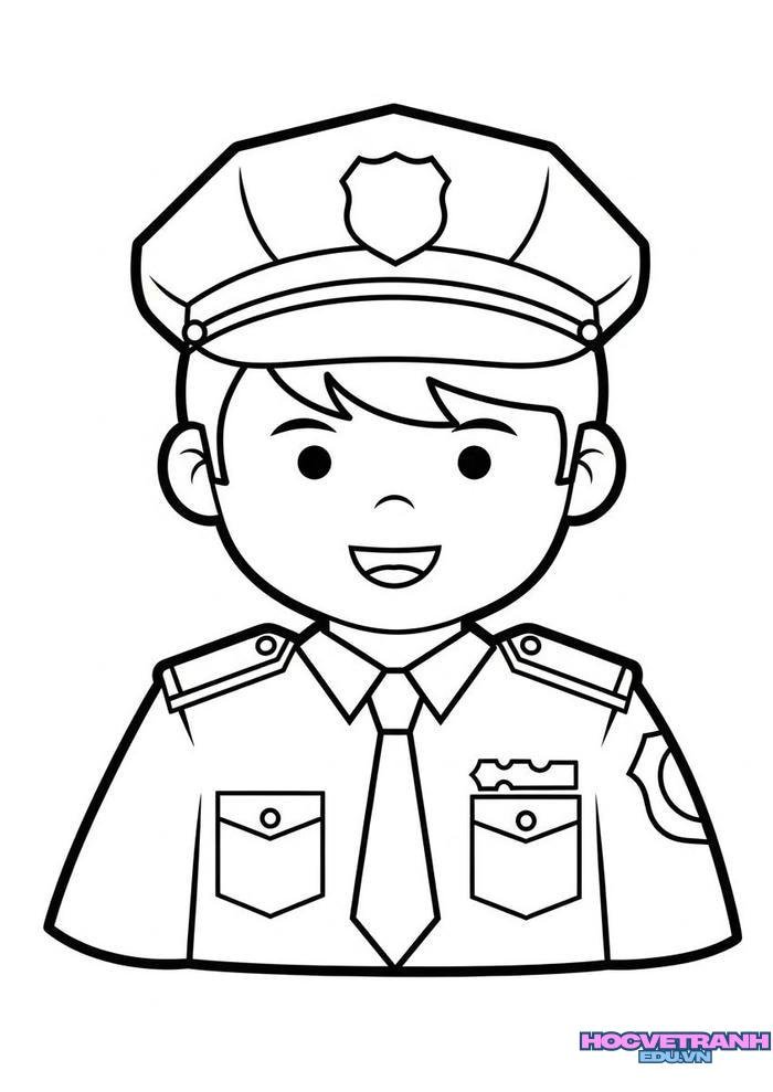 tranh tô màu siêu nhân cảnh sát 11